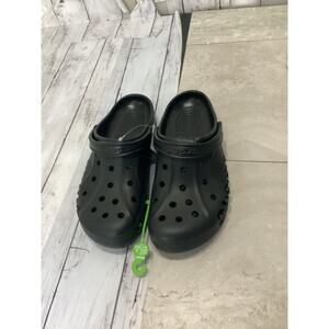 Crocs Baya Men's Clogs, Size 10 - Black